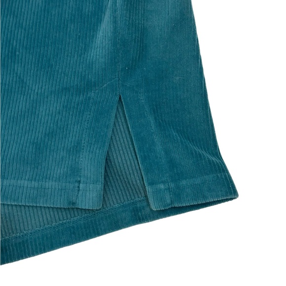Charter Club Vintage Y2K Teal Blue Velour Ribbed Zip Up Jacket, Size Small - Picture 5 of 11